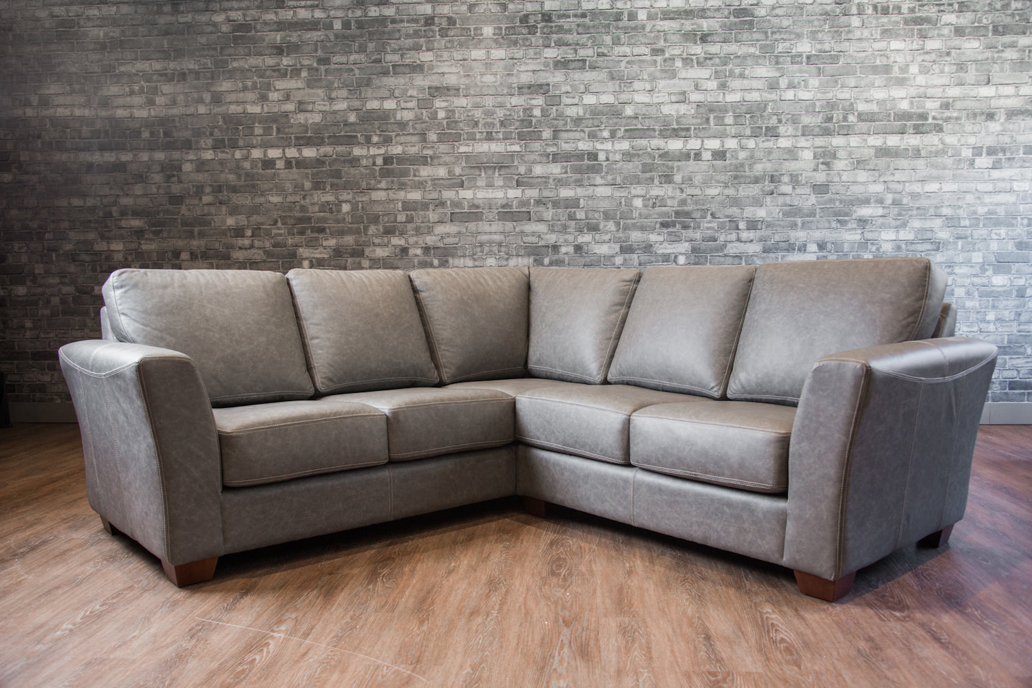 Aspen Leather Sectional Sofa