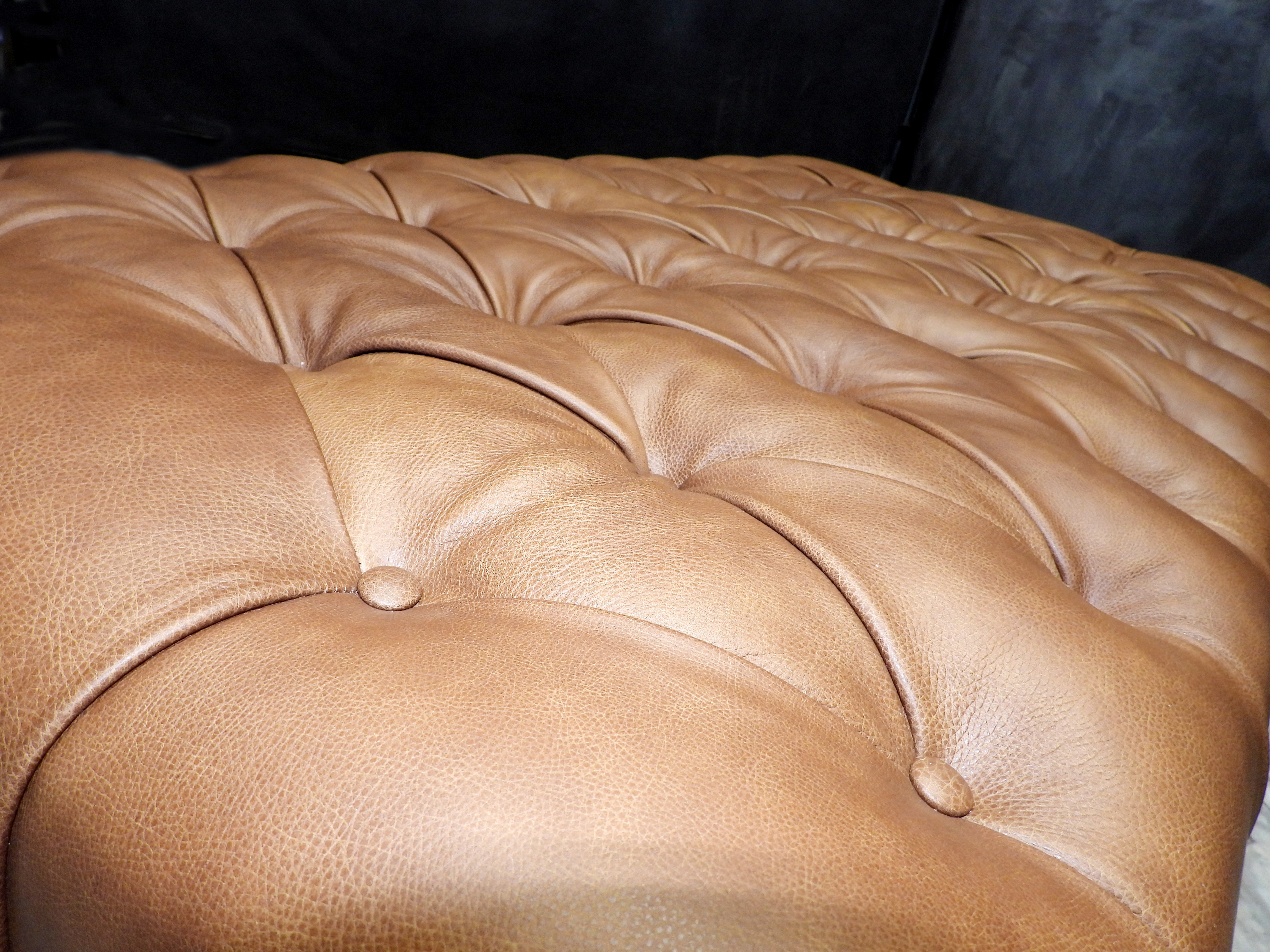 DA VINCI LEATHER OTTOMAN