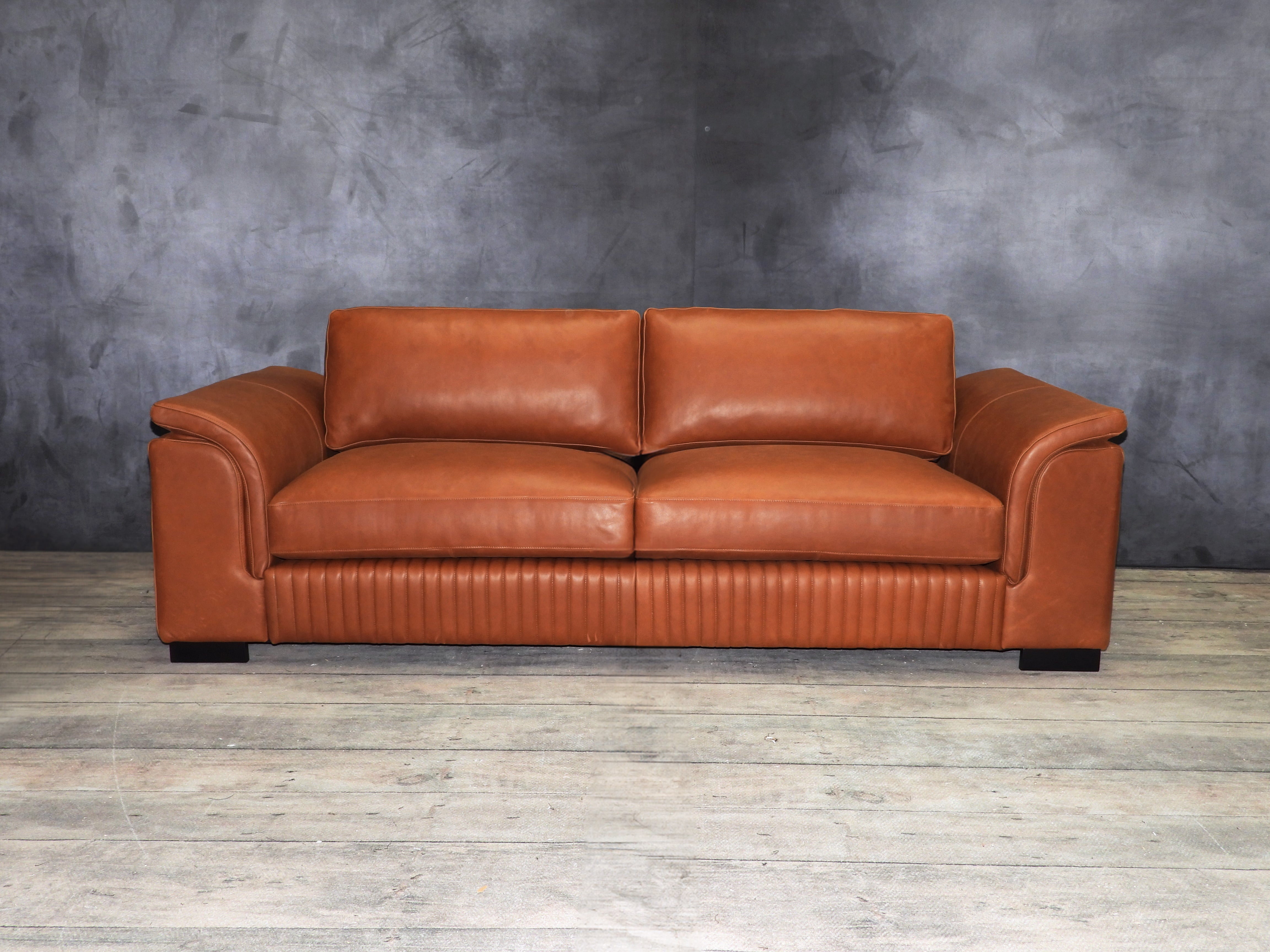 ACADIAN LEATHER SOFA