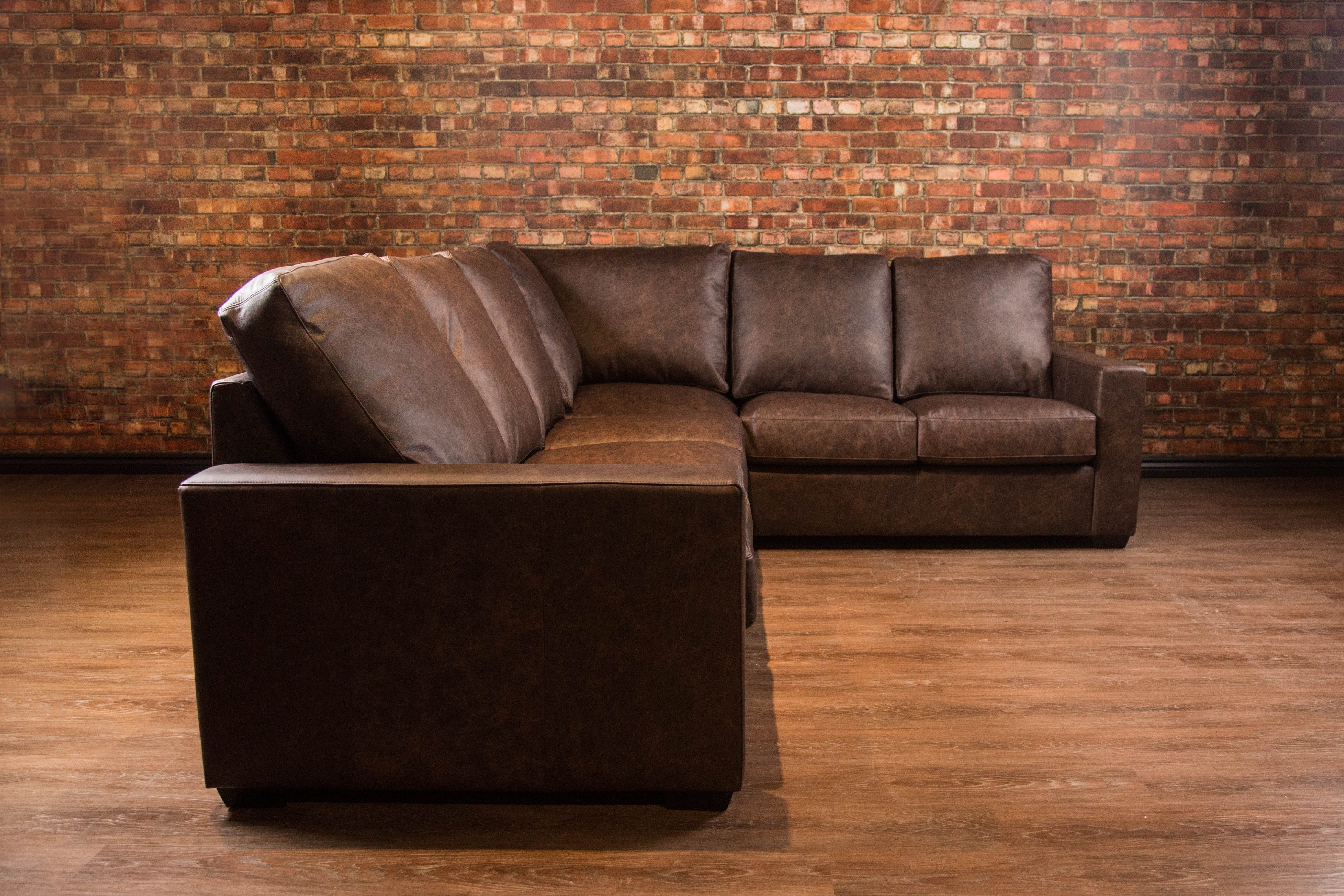 COLLINGWOOD HIGHBACK LEATHER SECTIONAL LHF