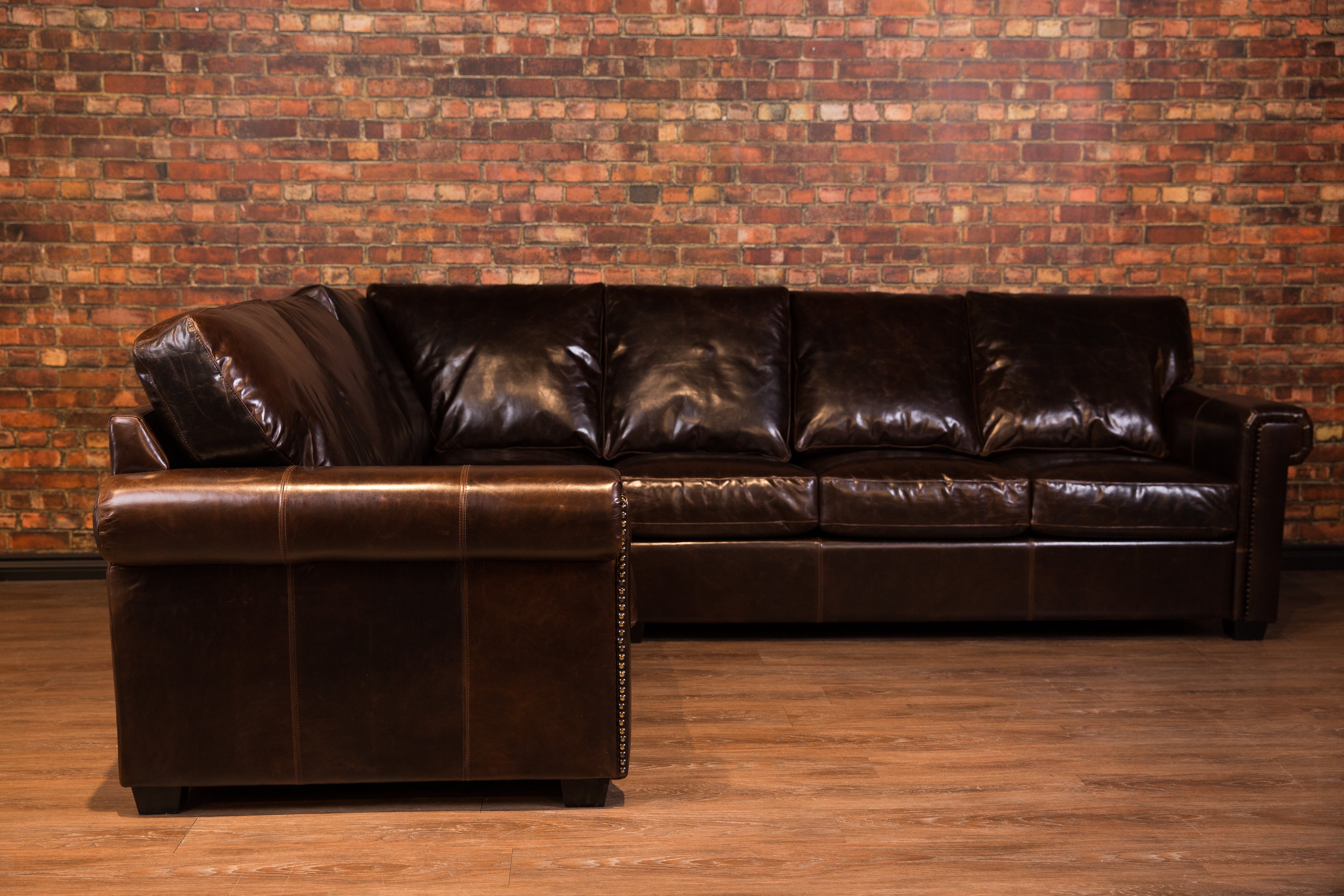 HOUSTON LEATHER SECTIONAL