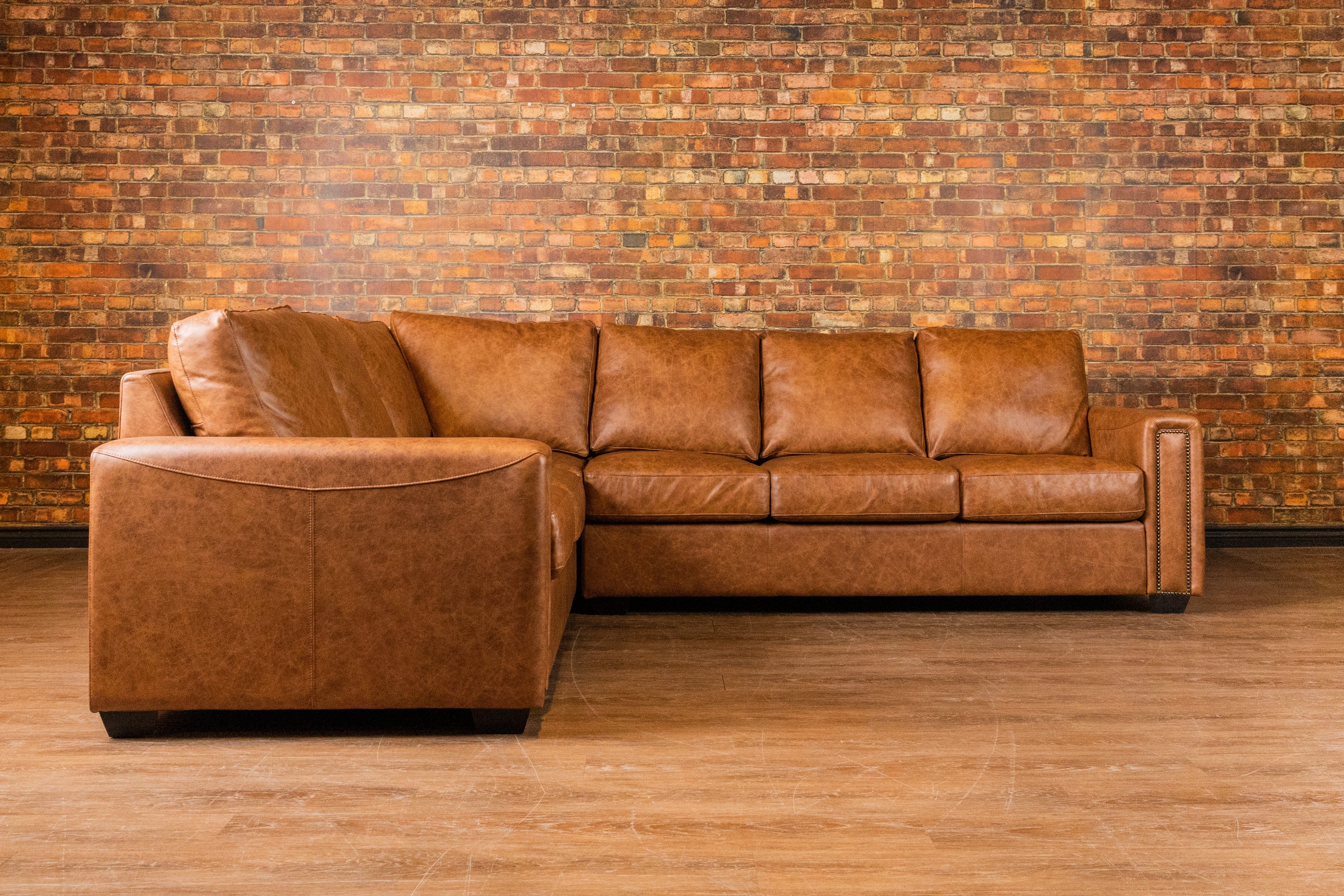 Iowa Leather Sectional Sofa