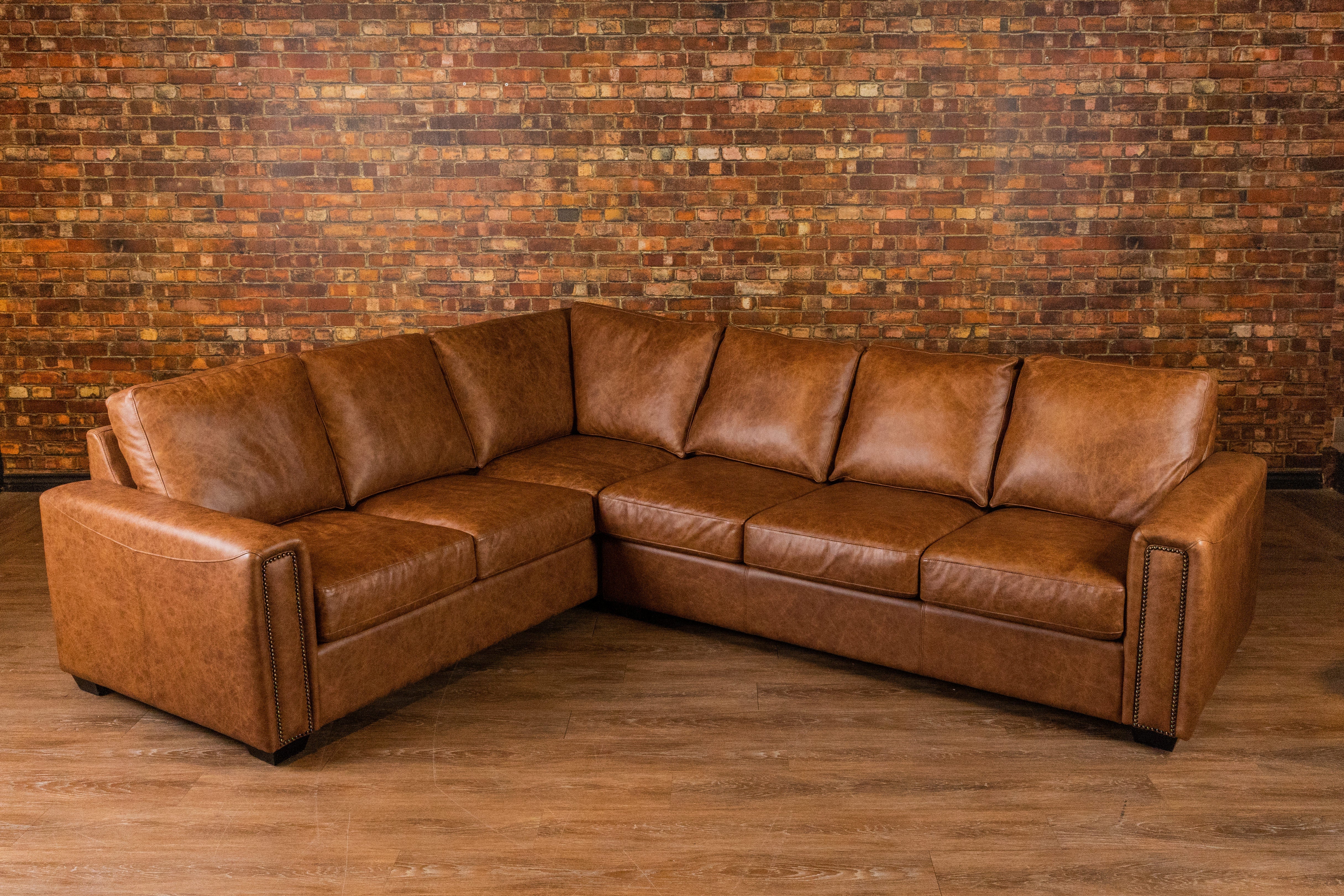 Iowa Leather Sectional Sofa