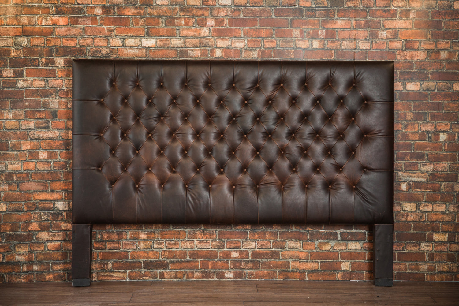 KING ARTHUR LEATHER HEADBOARD