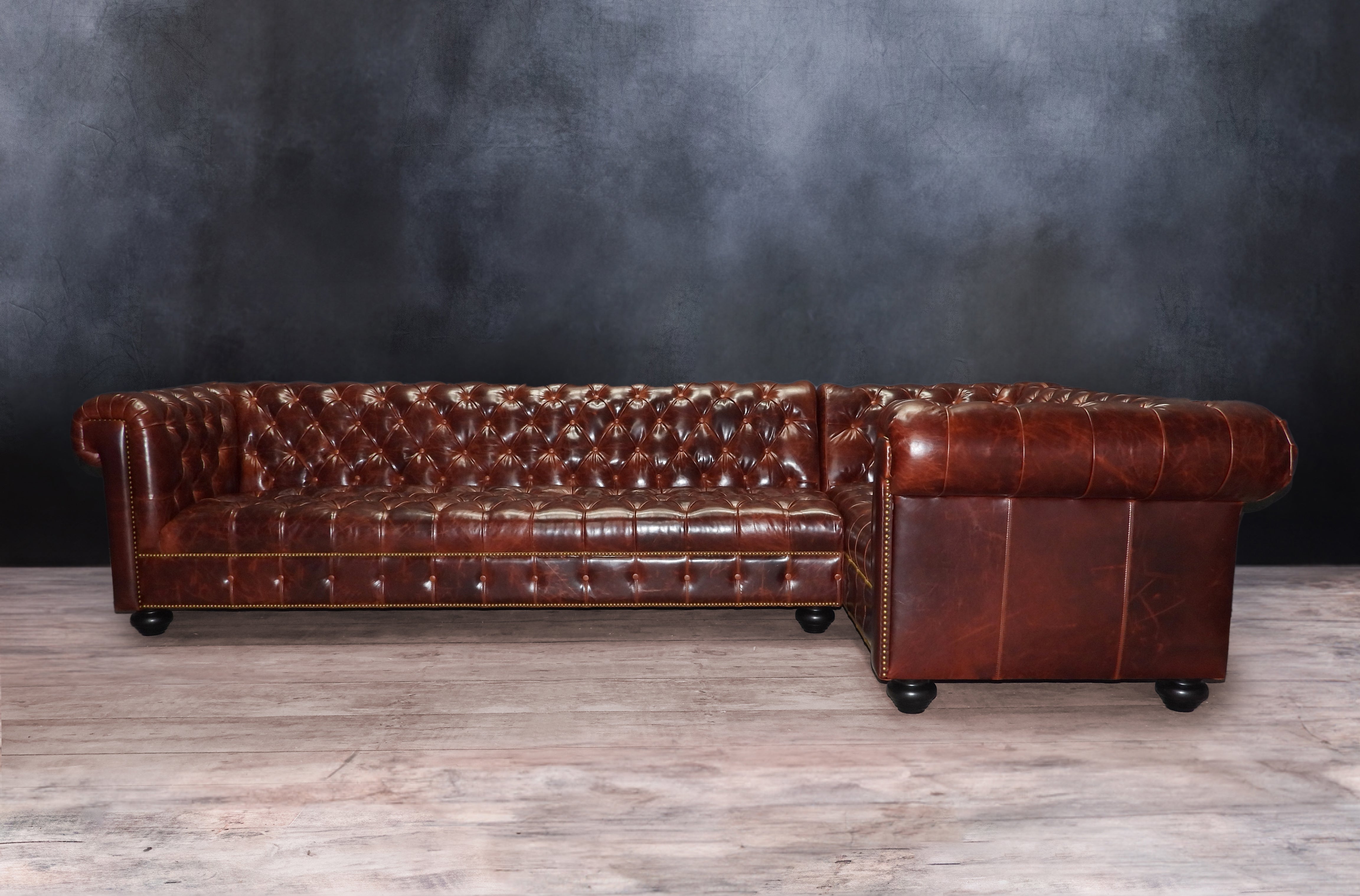 King Richard Leather Sectional